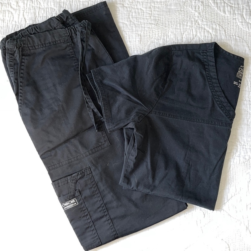 Black Cherokee Workwear Scrubs